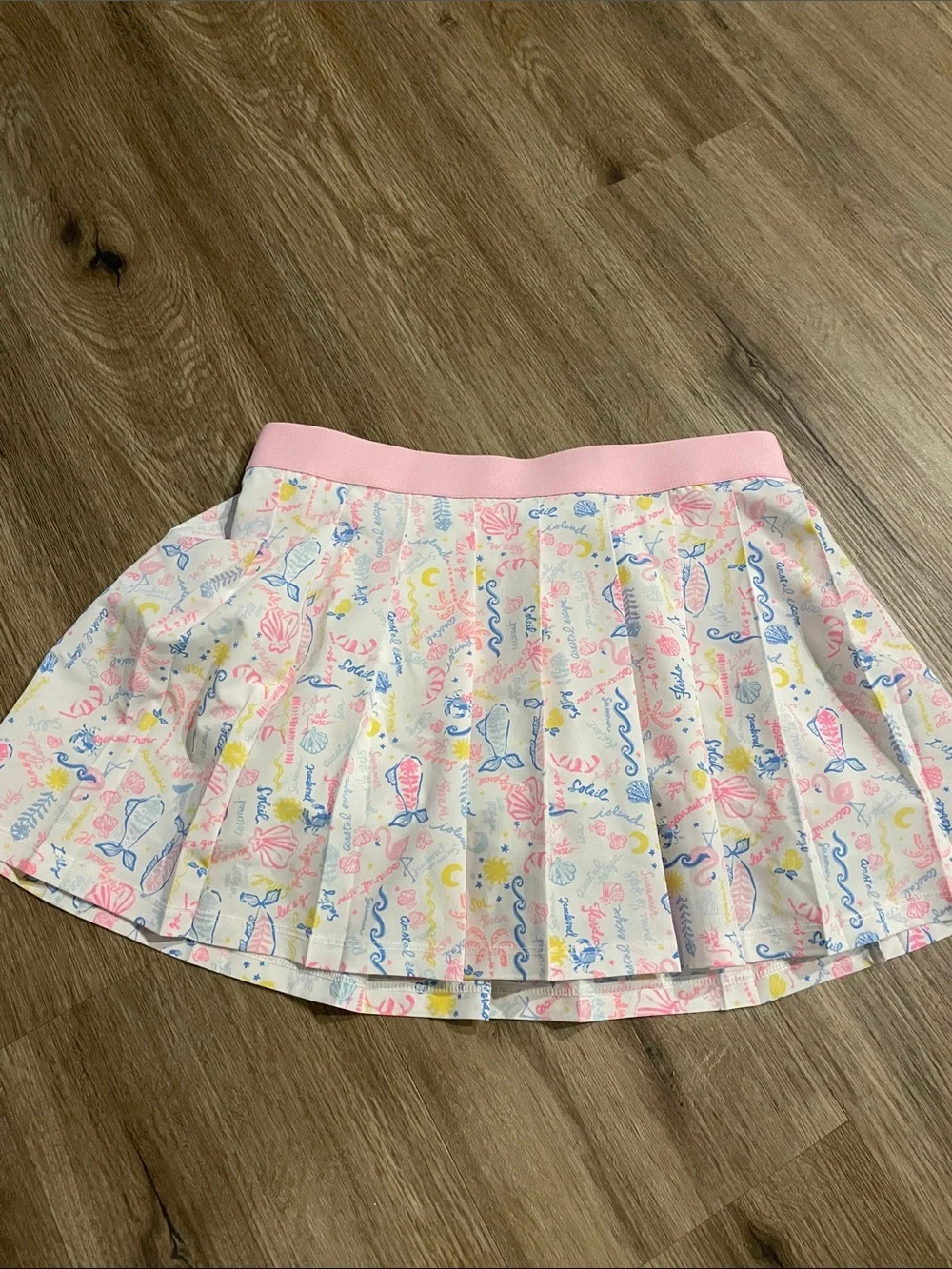 Lilly Pulitzer White Skort with Pink Waistband